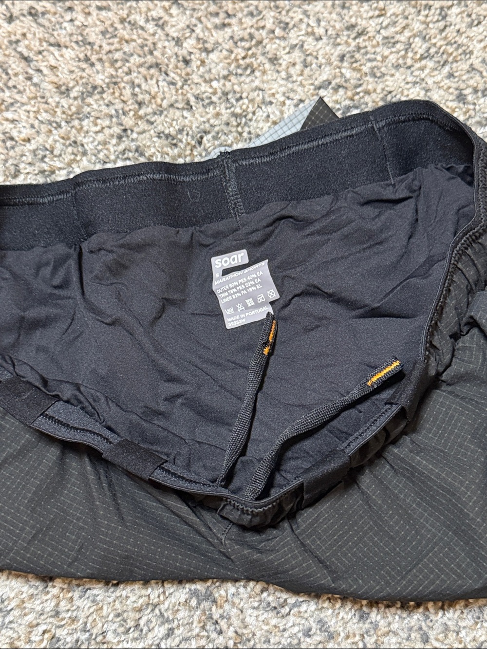 SOAR Women’s Marathon Shorts Small Black Lined Running Race Shorts - Picture 9 of 9